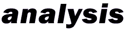 Analysis Tools