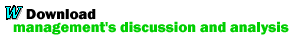 Download Management’s Discussion and Analysis